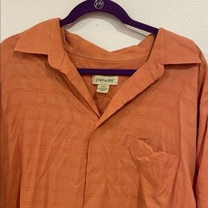 Joseph & Feiss Orange Casual Button Down Shirt